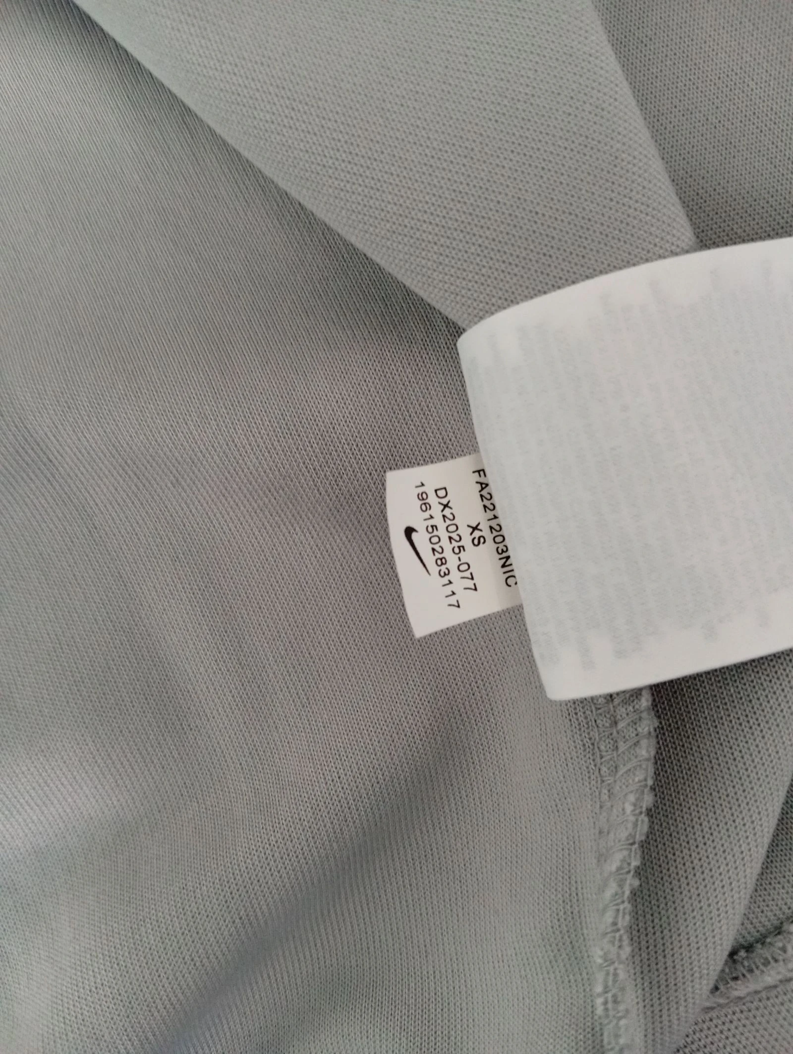 Camisola com capuz e zíper Nike de dois materiais Cinza - Tamanho PP – photo 7